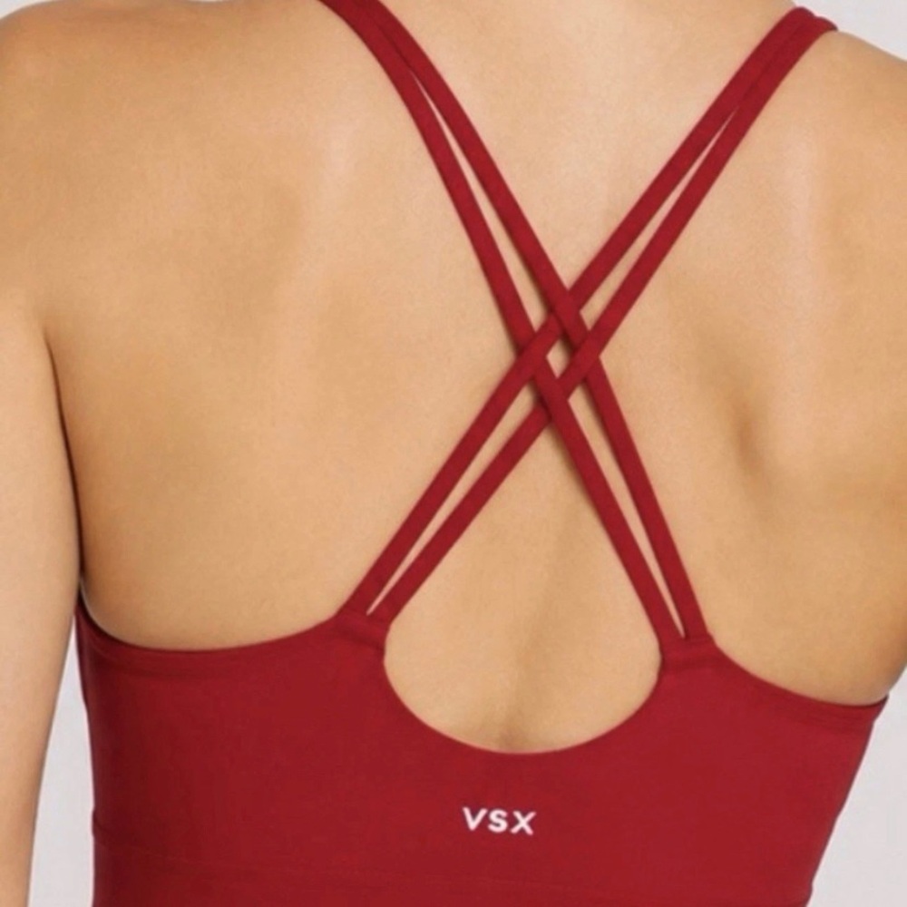 Victoria's Secret Red Double-Strap Seamless Sports Bra - Picture 4 of 8